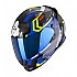[해외]SCORPION EXO-491 Spin 풀페이스 헬멧 9139815135 Black / Blue / Fluo Yellow