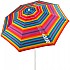 [해외]AKTIVE Sun&Confort Windproof Ø220cm UV50 기울일 수 있는 돛대가 있는 해변 우산 6138510262 Multicolor Stripes