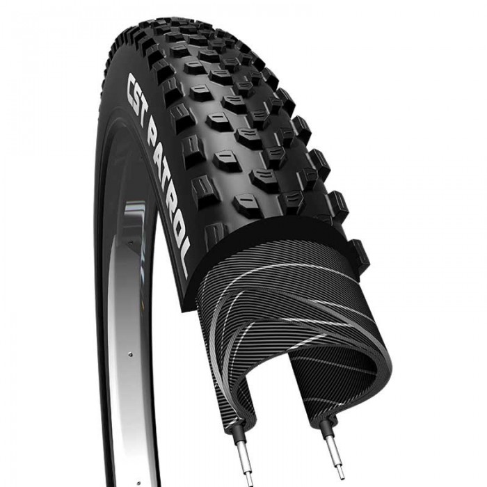 [해외]CST Premium Patrol Tubeless 27.5´´ x 2.8 MTB 타이어 1139804574 Black