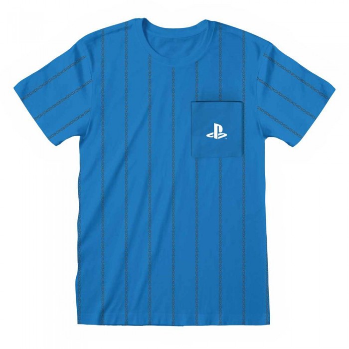 [해외]HEROES 풀 지퍼 후디 Playstation Striped 포켓 로고 139858060 Blue