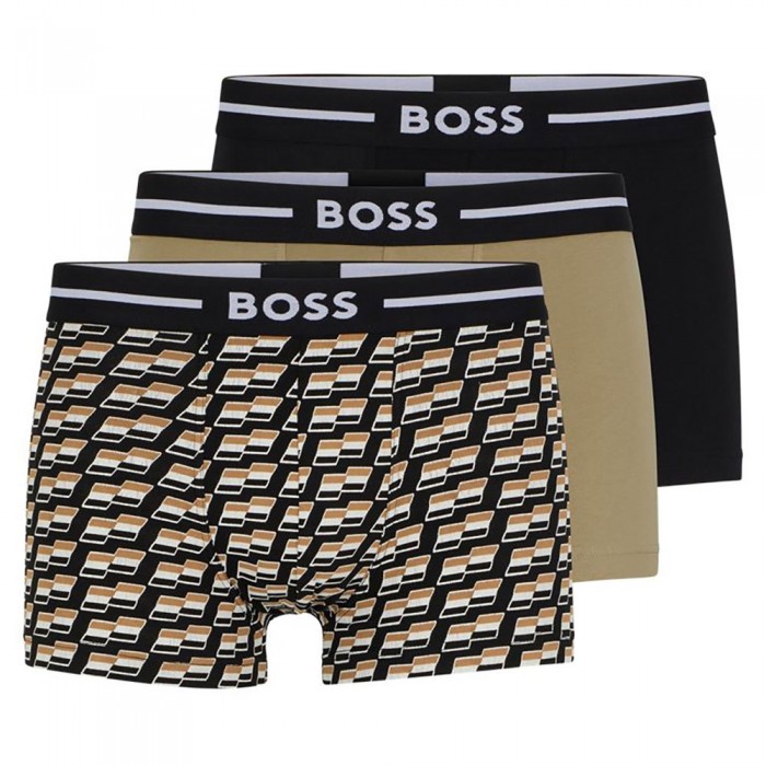 [해외]BOSS Trunk Bold Design 10250899 복서 브리프 3 단위 139618151 Open Miscellaneous