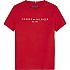 [해외]타미힐피거 KIDS 반팔 라운드넥 티셔츠 Essential 15139699279 Deep Crimson