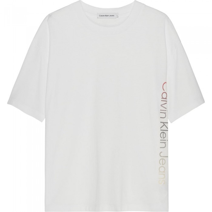 [해외]캘빈클라인 JEANS 반팔 티셔츠 Gradient Institutional 15139781317 Bright White