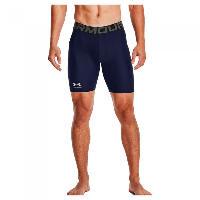 [해외]언더아머 HeatGear Armour Compression 베이스 레이어 반바지 3139419011 Midnight Navy / White