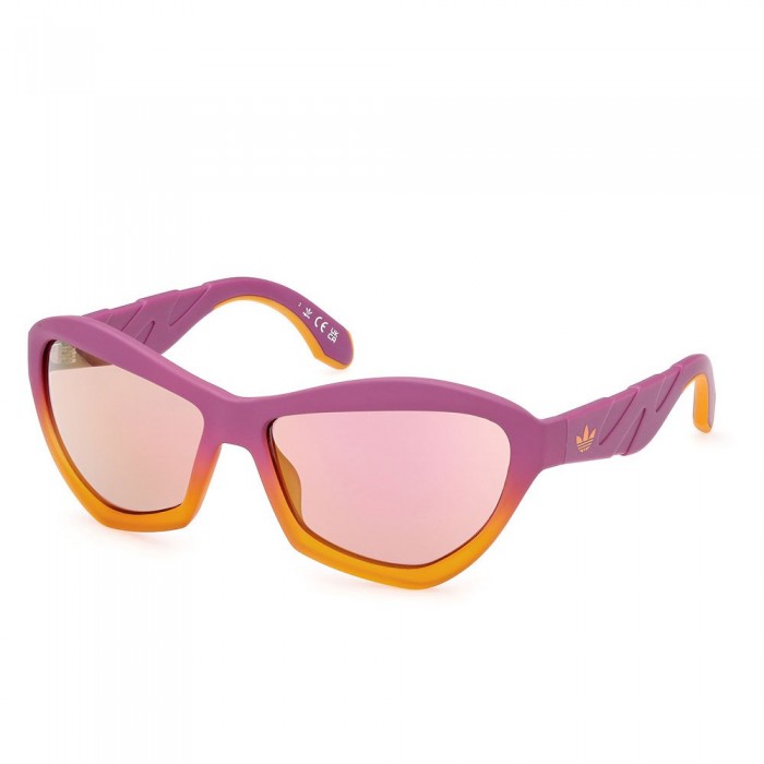 [해외]아디다스 ORIGINALS OR0095 Sunglasses Matte Pink / Bordeaux Mirror