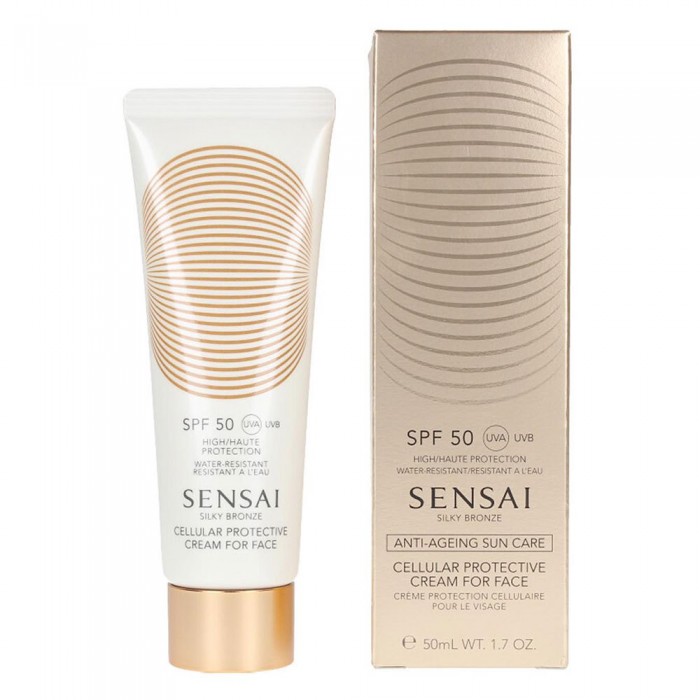 [해외]SENSAI - KANEBO Silky Bronze Cellular Protective Anti-Ageing Cream SPF50+ 50ml 137852874 White / Gold