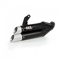 [해외]IXIL Dual Hyperlow XL Suzuki SV 650 S/X 16-21 인증된 스테인리스 스틸 슬립온 머플러 9139653486 Black / Silver