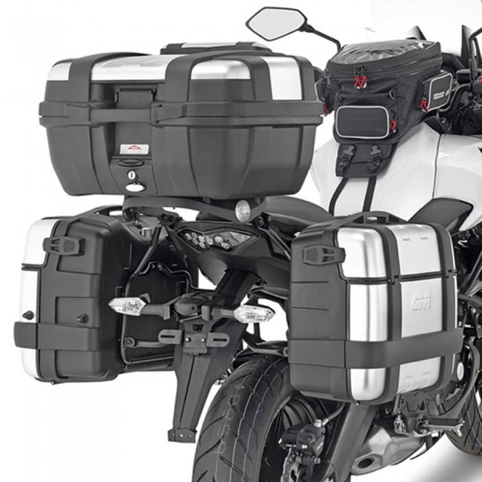 [해외]기비 제본 Monokey/Retro Fit Side Cases Pannier Holder Kawasaki Versys 650 9138044208 Black