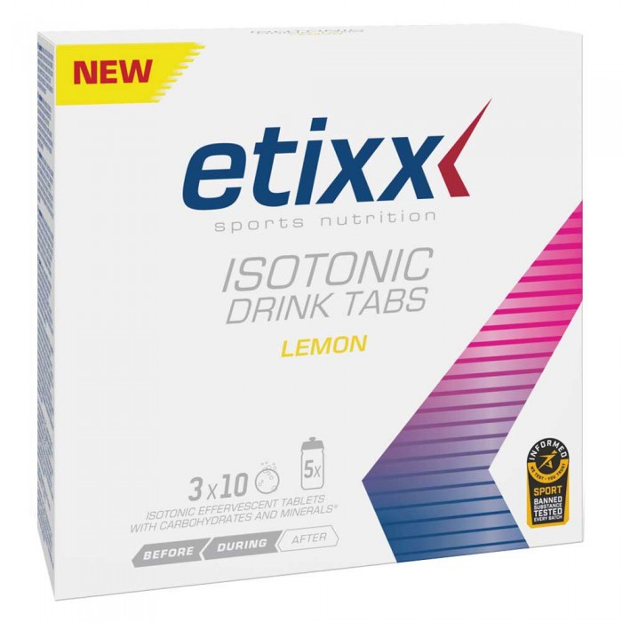[해외]ETIXX 가루 Isotonic Effervescent Tablet 3X15 Lemon 6139122563 Multicolor