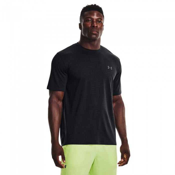 [해외]언더아머 Training Vent Jacquard Short Sleeve T-Shirt 7139884178 Black / Pitch Gray