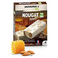 [해외]OVERSTIMS 에너지 바 Nougat BIO Almond Honey 14139745534 Brown