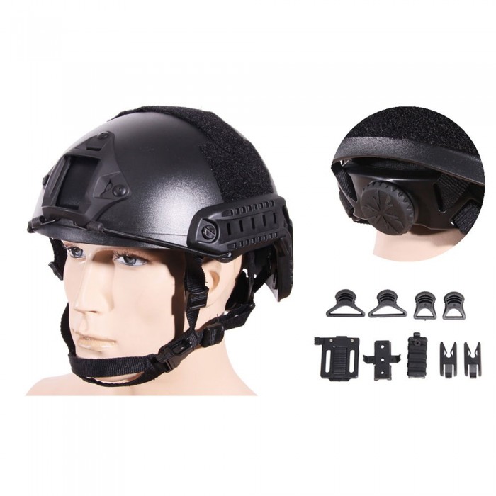 [해외]EMERSON 헬멧 Fast MH Adjustable 14137308344 Black