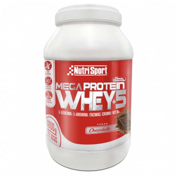 [해외]NUTRISPORT 유닛 초콜릿 유청 단백질 쉐이크 Mega 프로tein Whey +5 1.8kg 1 12138350136