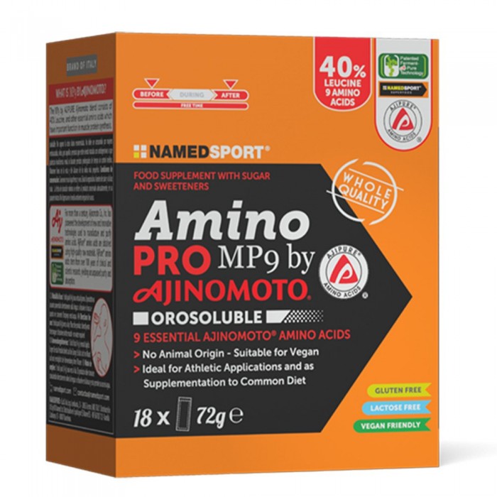 [해외]NAMED SPORT 상자 Aminopro MP9 Amino Acids Sachets 30 단위 12139012281 Orange