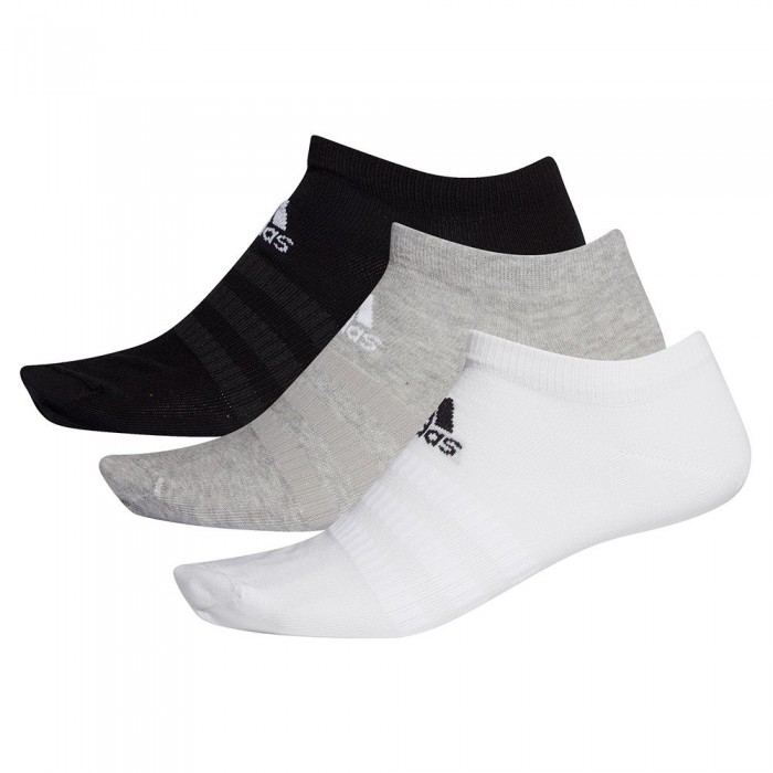 [해외]아디다스 라이트 Low 양말 3 Pairs 12137211480 Medium Grey Heathereather / White / Black