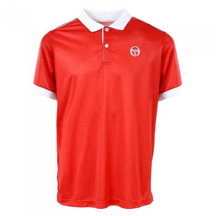 [해외]세르지오 타키니 Club 테크 반팔 폴로 셔츠 12138929893 Red / White