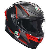 [해외]AGV K6 S E2206 MPLK 풀페이스 헬멧 9139460255 Slashcut Black / Grey / Red