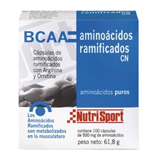 [해외]NUTRISPORT BCAA 500mg 100 단위 중립적 맛 4136445998 Multicolor