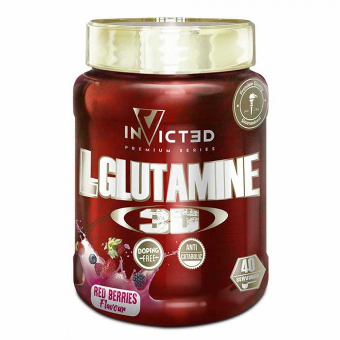 [해외]NUTRISPORT Glutamine 3D 400 G 빨간색 베리류 가루 4139020245