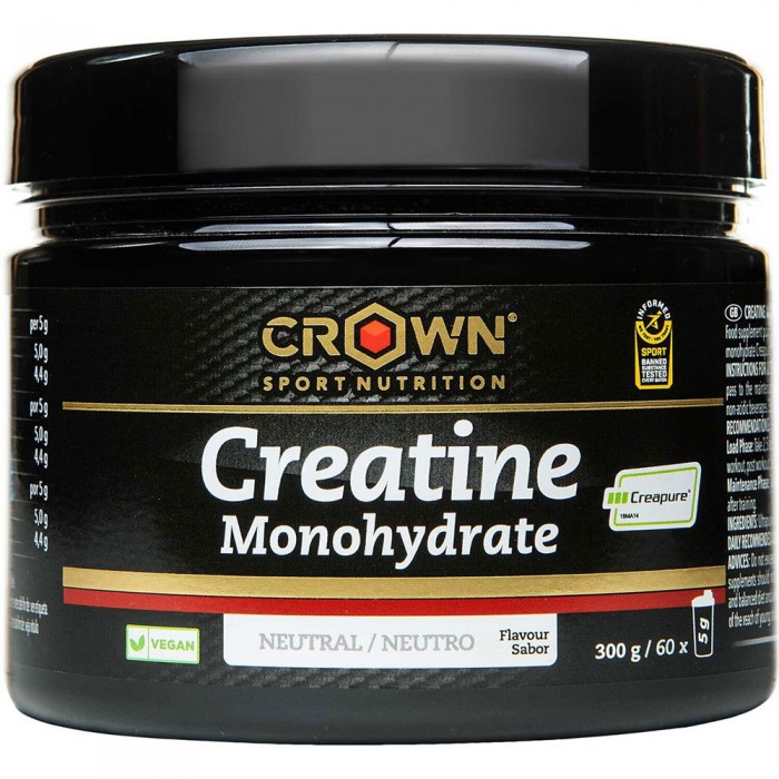 [해외]CROWN SPORT NUTRITION 크레아틴 일 수화물 분말 300g 4139775818 Black