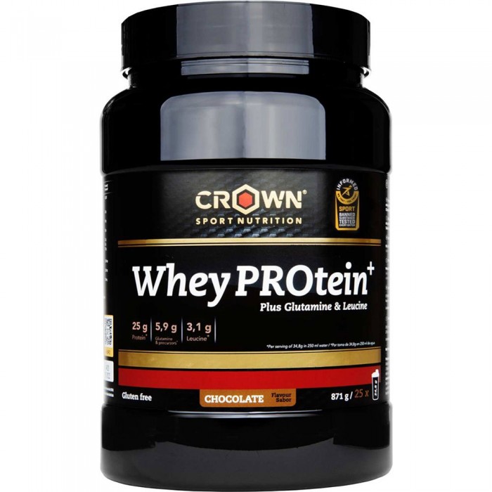 [해외]CROWN SPORT NUTRITION 가루 Whey PROtein+ Chocolate 871g 4139775880 Black