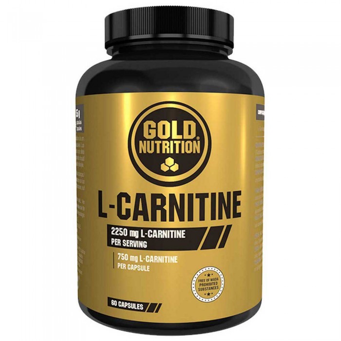 [해외]GOLD NUTRITION L-카르니틴 750mg 60 단위 중립적 맛 6137993713 Black
