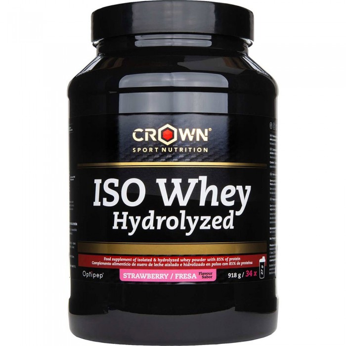 [해외]CROWN SPORT NUTRITION ISO Whey Hydrolyzed Strawberry Powder 918g 6139775848 Black