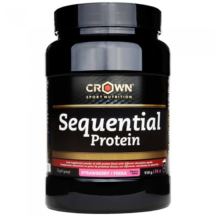 [해외]CROWN SPORT NUTRITION Sequential Protein Strawberry Powder 918g 6139775872 Black