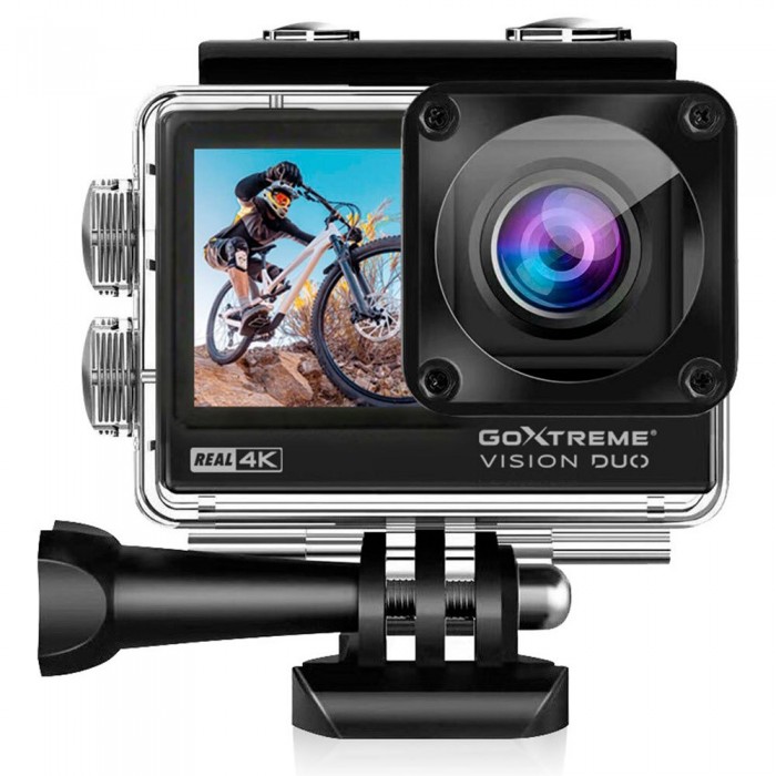 [해외]EASYPIX 액션 카메라 GoXtreme Vision Duo 4K 10139727273 Black