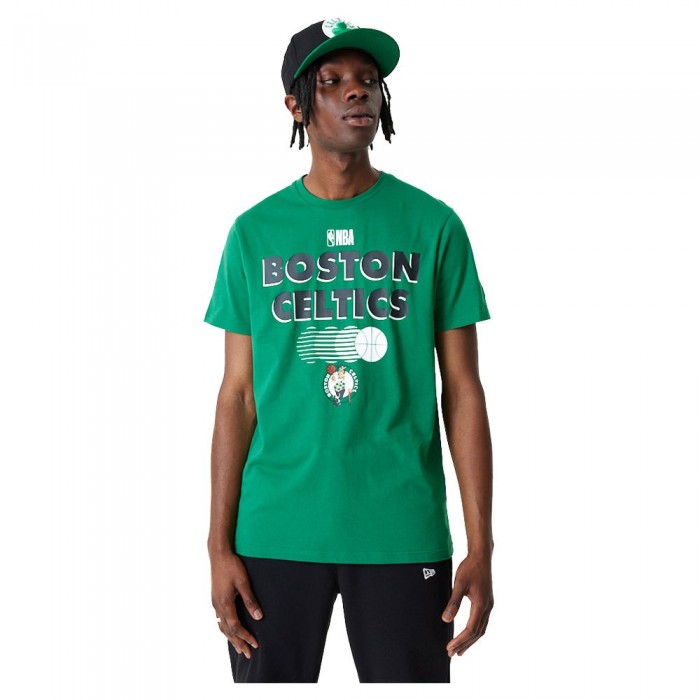 [해외]뉴에라 60357129 NBA Team Graphic Boston Celtics Short Sleeve T-Shirt Green