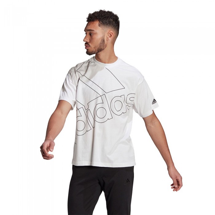 [해외]아디다스 SPORTSWEAR Giant Logo Short Sleeve T-Shirt 7137926264 White / Black