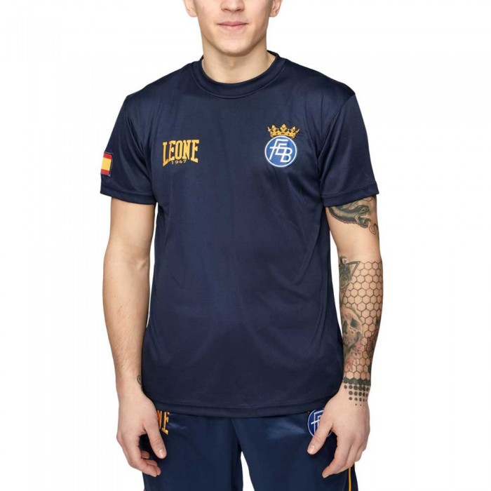 [해외]LEONE1947 Spanish Boxing Federation Short Sleeve T-Shirt 7138323641 Blue