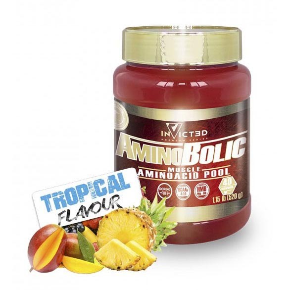 [해외]NUTRISPORT 가루 Invicted Amino Bolic 520gr Tropical 3137478874 Red