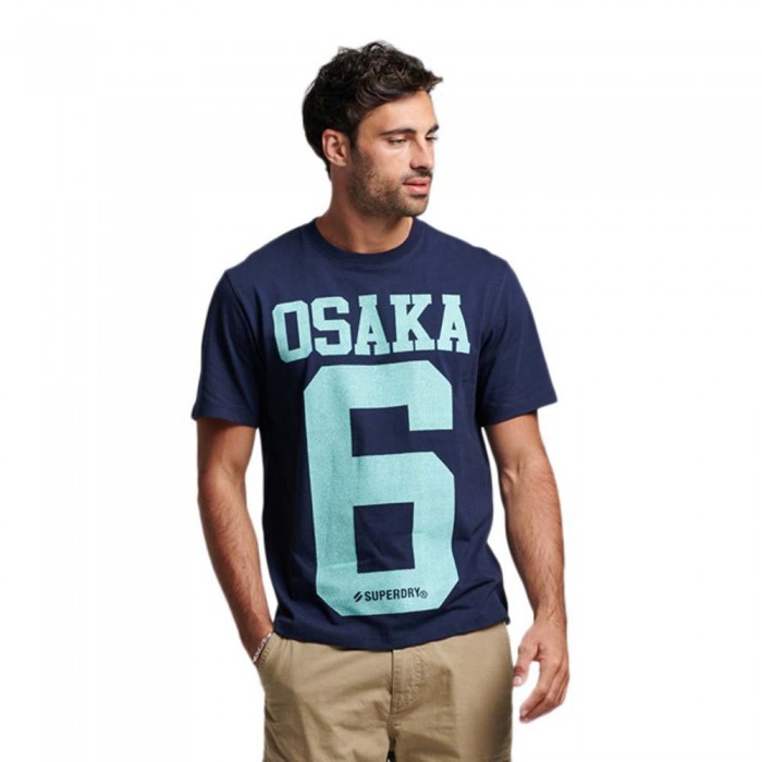 [해외]슈퍼드라이 Code Classic Osaka 반팔 티셔츠 139948911 Rich Navy