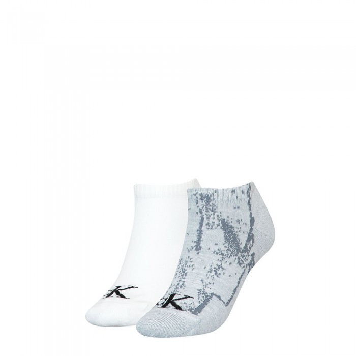 [해외]캘빈클라인 Distorted 숏 Socks 2 Pairs Grey