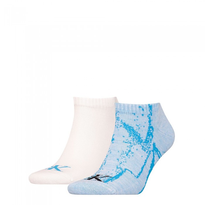 [해외]캘빈클라인 701222879 숏 Socks 2 Pairs White / Blue Crush
