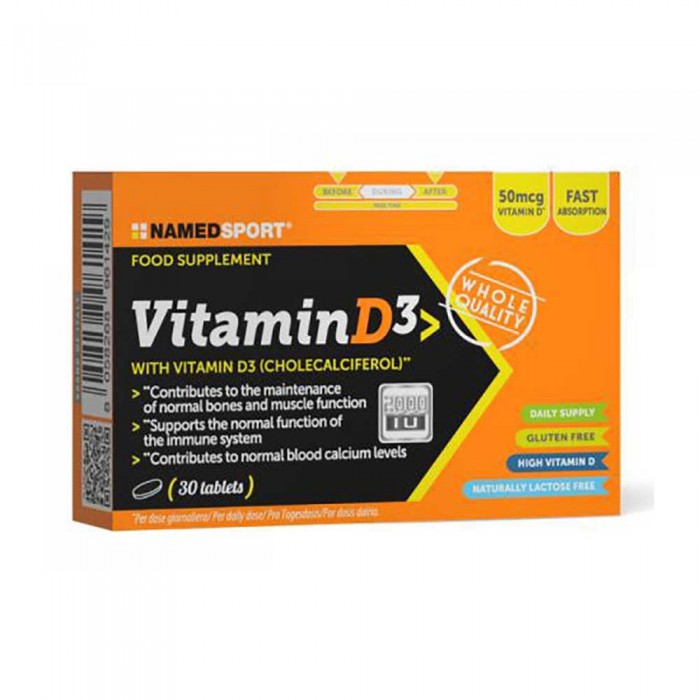 [해외]NAMED SPORT Vitamin D3 Caps 30 Units 7139931148 Orange