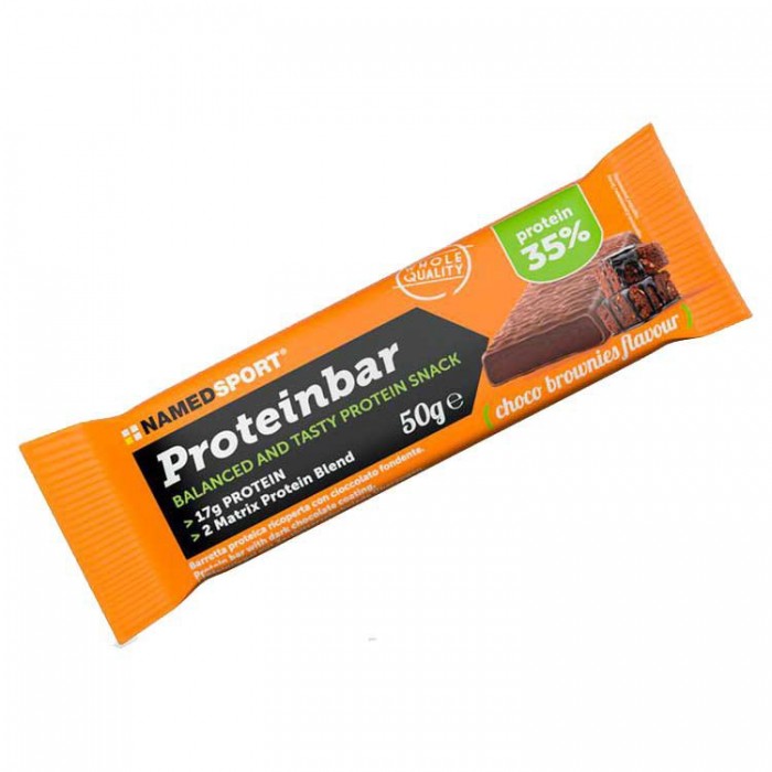 [해외]NAMED SPORT 50g Choco Brownie Flavor Protein Bar 14139931100 Orange