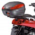 [해외]기비 Monolock MBK Skycruiser 125/Yamaha X-Max 125-250 탑 케이스 후면 피팅 9138000002 Black