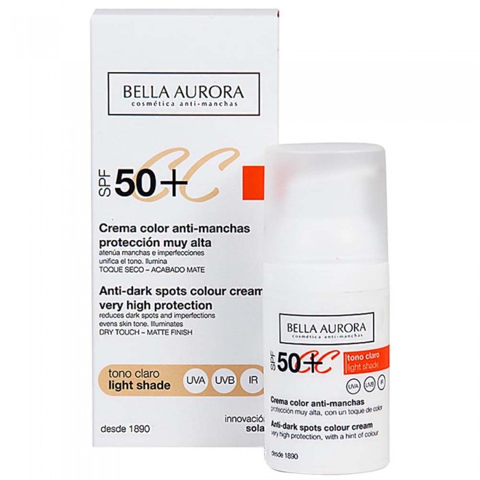 [해외]BELLA AURORA Anti-Dasrk Spot Colour Cream SPF50+ 136622008 Light Tone