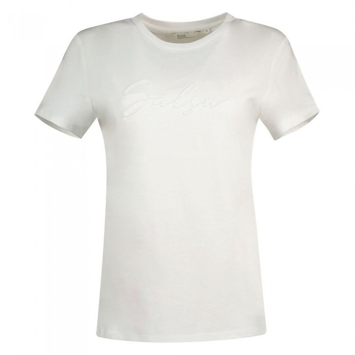 [해외]SALSA JEANS 로고 Embroidery 반팔 티셔츠 139577168 White