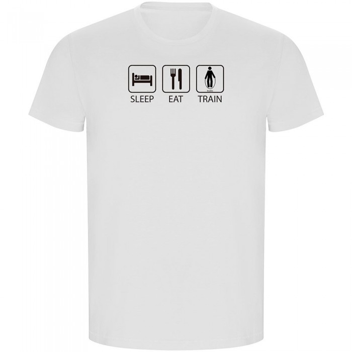 [해외]KRUSKIS Sleep Eat And Train ECO Short Sleeve T-Shirt 7139995973 White