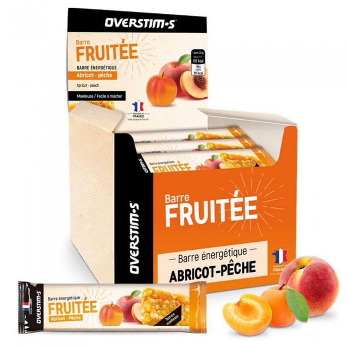 [해외]OVERSTIMS 30g Fruit Apricot Peach Energy Bars Box 35 Units 14138761103 Orange