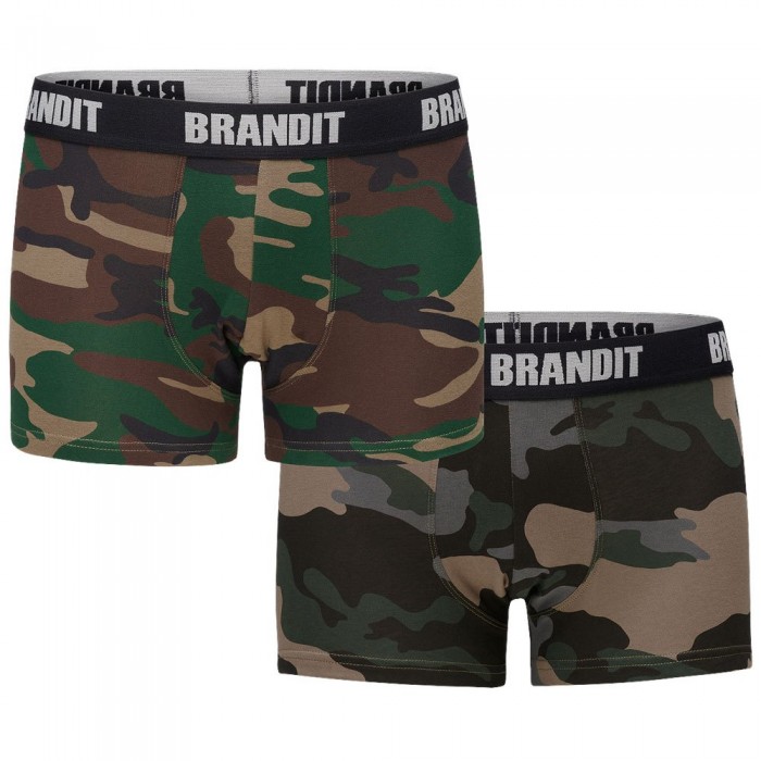 [해외]BRANDIT Logo Boxer 2 Units 14138023333 Woodland / Dark Camo