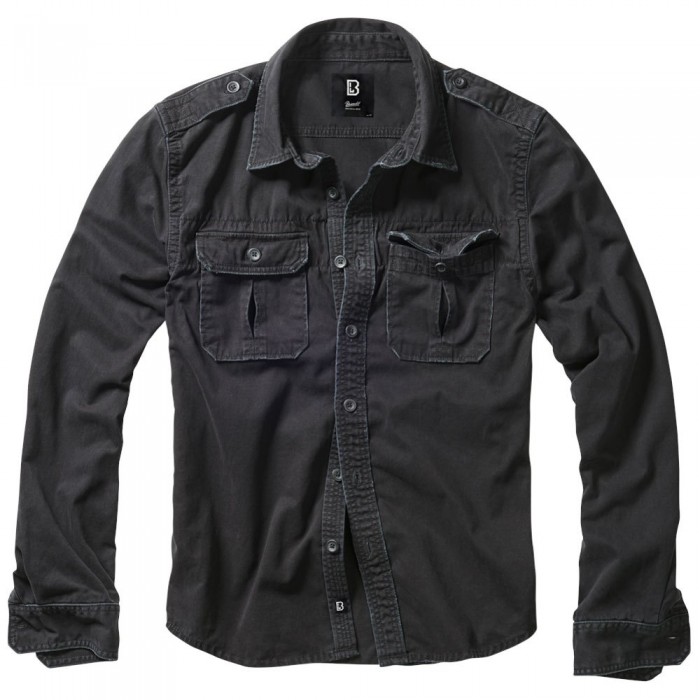 [해외]BRANDIT Vintage 긴팔 셔츠 14138023771 Black
