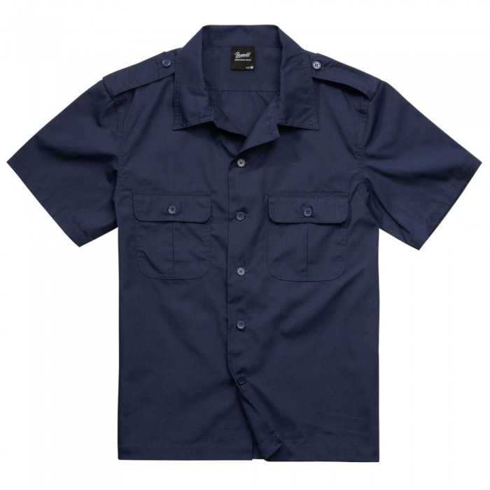 [해외]BRANDIT US Ripstop 숏 슬리브 Shirt 14138023301 Navy