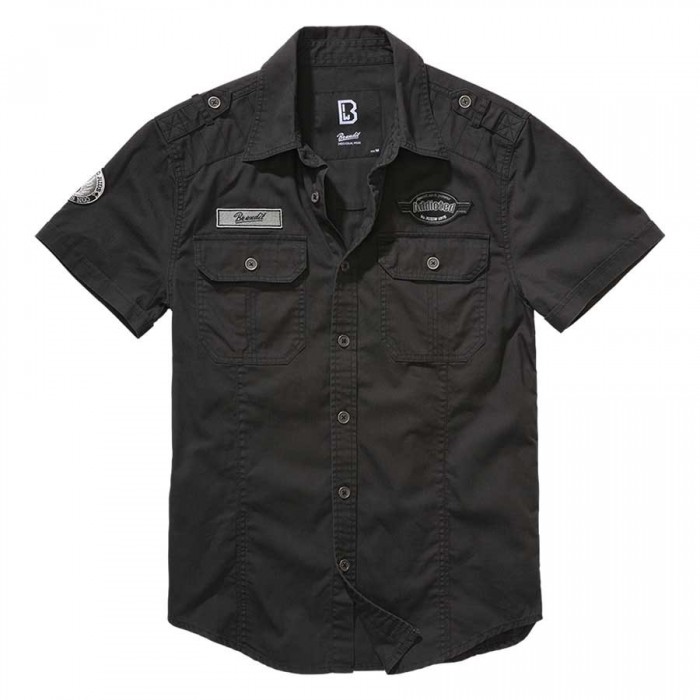 [해외]BRANDIT Luis Vintage 숏 슬리브 Shirt 14139420841 Black