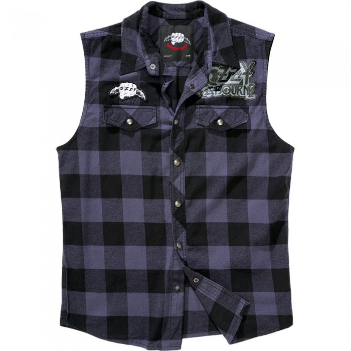 [해외]BRANDIT Ozzy 슬리브less Shirt 14139930834 Black / Grey / Charcoal