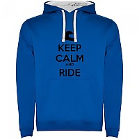[해외]KRUSKIS 투톤 후디 Keep Calm And Ride 9139995815 Royal Blue / White