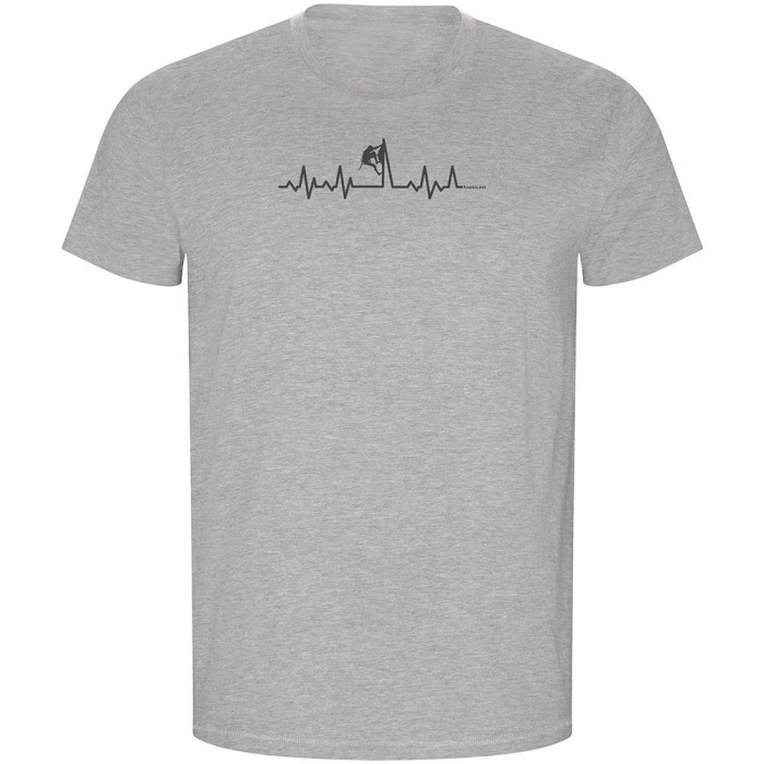 [해외]KRUSKIS Climbing Heartbeat ECO 반팔 티셔츠 4139995704 Heather Grey